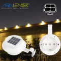 Outdoor Solar Powered 3 LED Gutter Luz cerca de telhado Gutter Garden Yard Lâmpada de parede